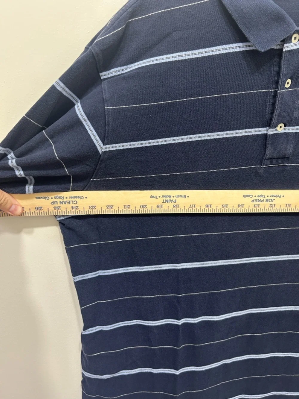Polo Ralph Lauren Golf Polo Shirt Men’s XXL Blue Striped Short‎ Sleeve Pony